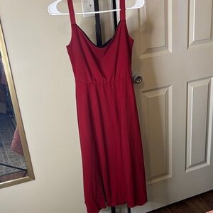 District Classic Scarlet Midi Dress